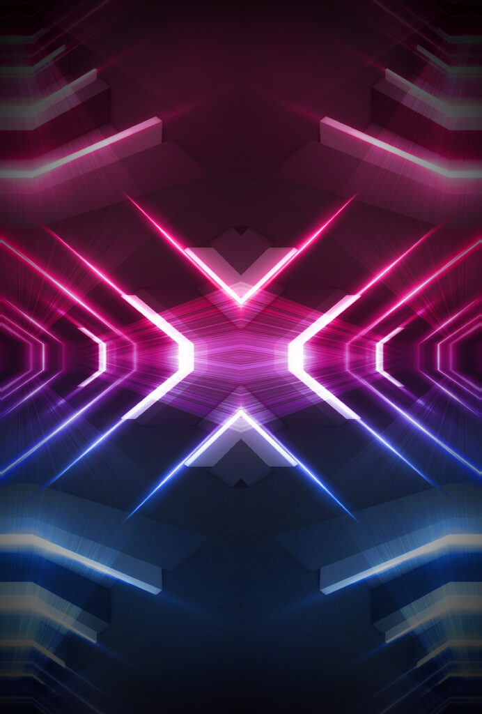 abstract-dark-futuristic-background-blue-neon-light-rays-reflect-off-water