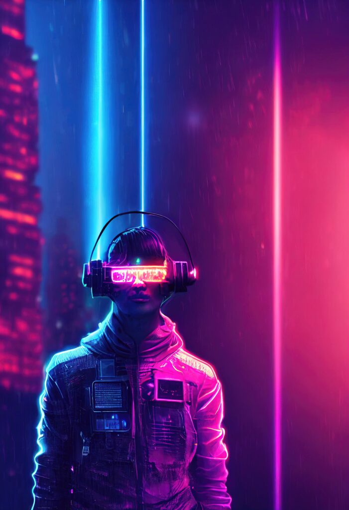realistic-portrait-man-cyberpunk-suit-with-background-neon-light