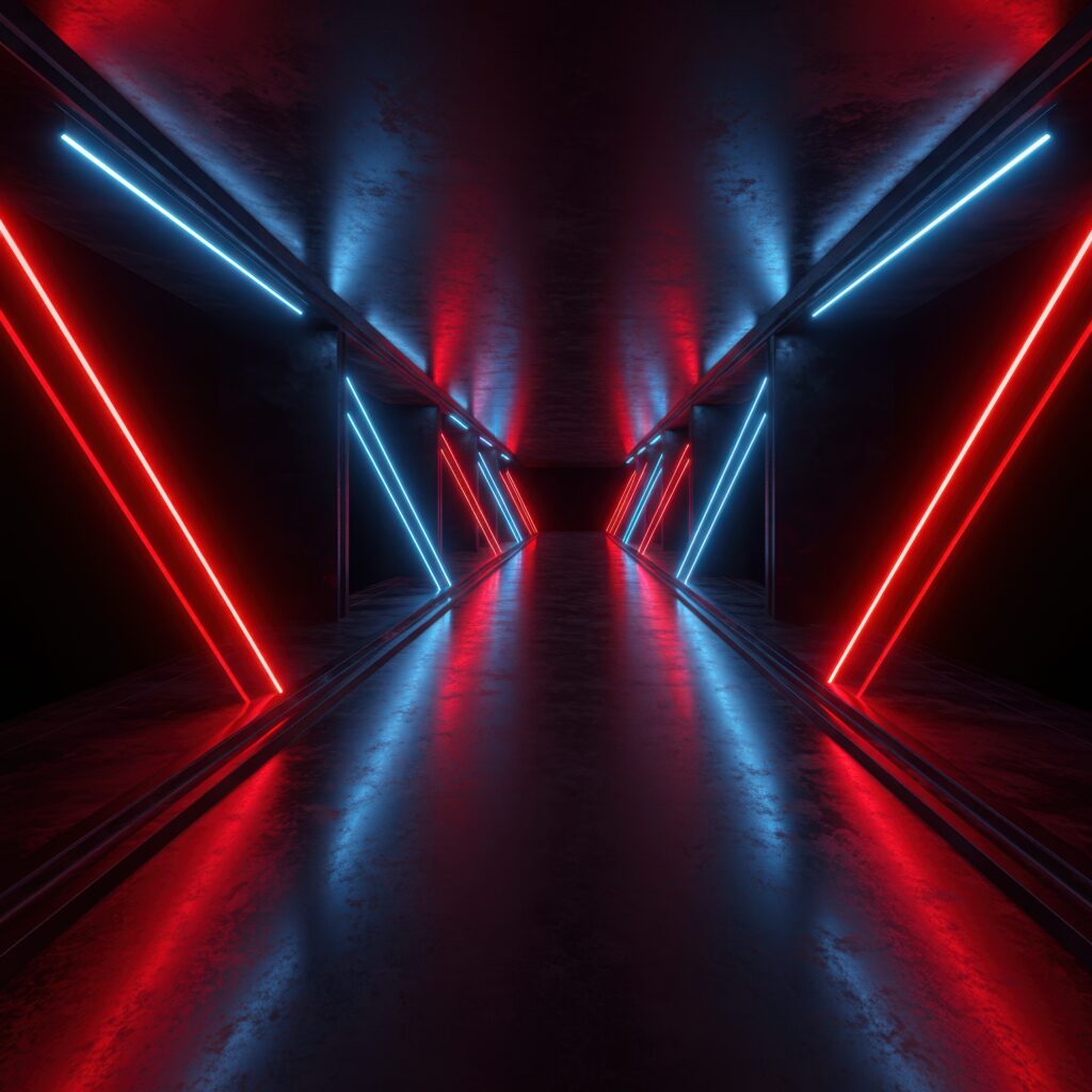 red-blue-neon-lights-futuristic-corridor-abstract-digital-art